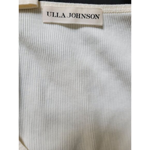 Ulla Johnson Ivory bow Ribbed tank top size Small feminine Romantic Coqette - Picture 4 of 8